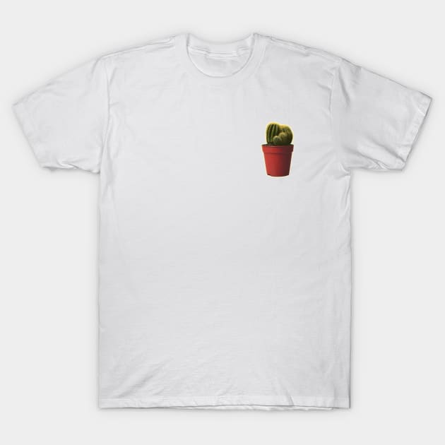 Pocket Potted Cactus T-Shirt by charlescheshire